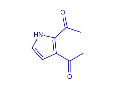 Molecular Structure of 87032-88-0 (Ethanone, 1,1-(1H-pyrrole-2,3-diyl)bis- (9CI))