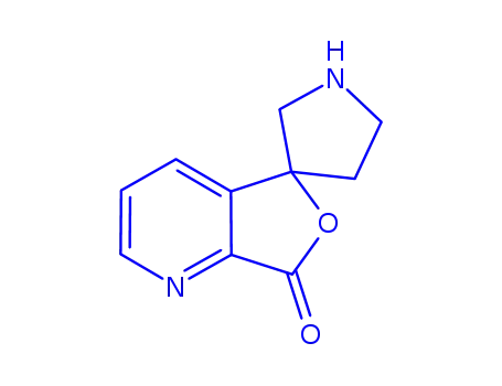 Molecular Structure of 869969-57-3 (7H-SPIRO[FURO[3,4-B]PYRIDINE-5,3''-PYRROLIN]-7-ONE)