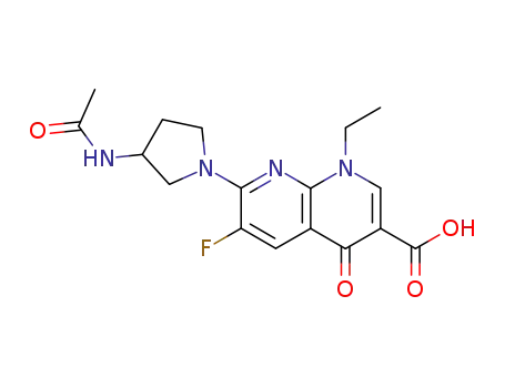 7-(3-Acetylamino-1-pyrrolidinyl)-1-ethyl-6-fluoro-1,4-dihydro-4-oxo-1,8-naphthyridine-3-carboxylic acid
