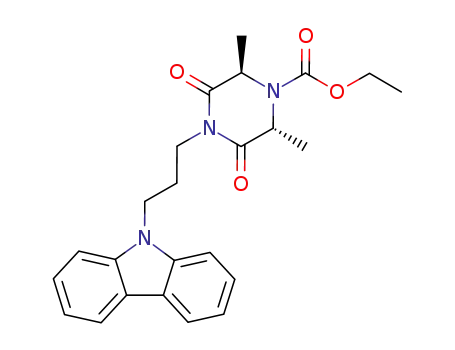 (R,R)-1-<3-(carbazol-9-yl)propyl>-3,5-dimethyl-4-(ethoxycarbonyl)piperazine-2,6-dione