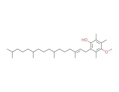 Molecular Structure of 90510-40-0 (Phenol,
4-methoxy-2,3,5-trimethyl-6-(3,7,11,15-tetramethyl-2-hexadecenyl)-)