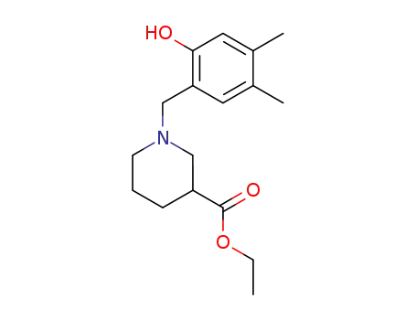 1-(2-hydroxy-4,5-dimethyl-benzyl)-piperidine-3-carboxylic acid ethyl ester