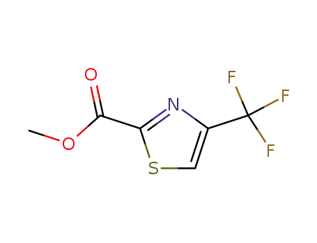 Molecular Structure of 79247-85-1 (2-Thiazolecarboxylic  acid,4-(trifluoromethyl)-,methyl  ester)