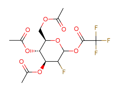 Trifluoro-acetic acid (4S,5R,6R)-4,5-diacetoxy-6-acetoxymethyl-3-fluoro-tetrahydro-pyran-2-yl ester