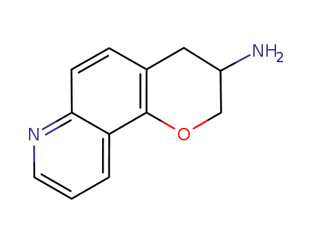 Molecular Structure of 793671-31-5 (2H-Pyrano[2,3-f]quinolin-3-amine,3,4-dihydro-,(3S)-(9CI))