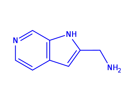 Molecular Structure of 867140-61-2 ((1H-Pyrrolo[2,3-c]pyridin-2-yl)MethanaMine)
