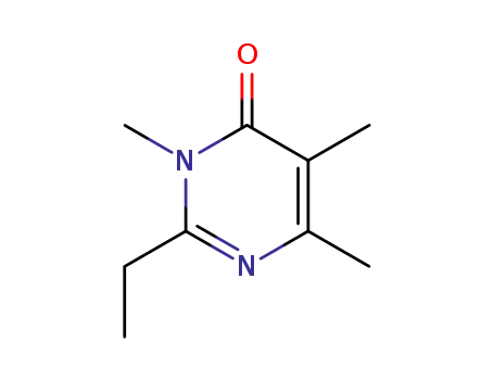 Molecular Structure of 118987-29-4 (2-ethyl-3,5,6-trimethylpyrimidin-4(3H)-one)