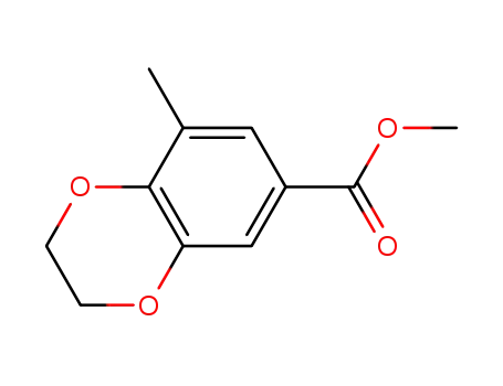 1,4-Benzodioxin-6-carboxylic  acid,  2,3-dihydro-8-methyl-,  methyl  ester