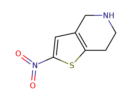 Molecular Structure of 792159-56-9 (Thieno[3,2-c]pyridine, 4,5,6,7-tetrahydro-2-nitro- (9CI))