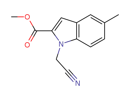 1H-Indole-2-carboxylicacid,1-(cyanomethyl)-5-methyl-,methylester(9CI)