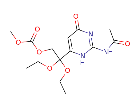 2-[2-(acetylamino)-6-oxo-3,6-dihydropyrimidin-4-yl]-2,2-diethoxyethyl methyl carbonate