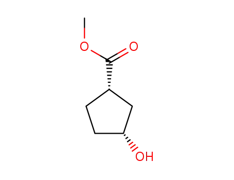 Molecular Structure of 79590-84-4 (methyl trans-3-hydroxycyclopentane-1-carboxylate)