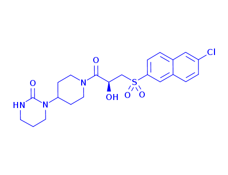 2(1H)-Pyrimidinone, 1-[1-[(2S)-3-[(6-chloro-2-naphthalenyl)sulfonyl]-2-hydroxy-1-oxopropyl]-4-piperidinyl]tetrahydro