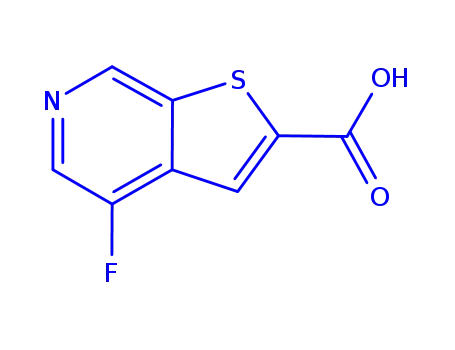 Molecular Structure of 870235-46-4 (Thieno[2,3-c]pyridine-2-carboxylic acid, 4-fluoro-)