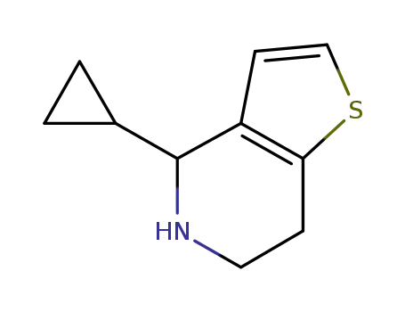 Molecular Structure of 869472-59-3 (4-CYCLOPROPYL-4,5,6,7-TETRAHYDRO-THIENO[3,2-C]PYRIDINE)