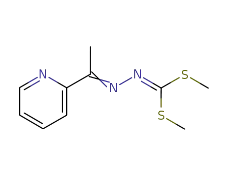 Molecular Structure of 79514-52-6 (dimethyl [1-(pyridin-2-yl)ethylidene]carbonodithiohydrazonate)