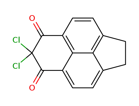 Molecular Structure of 79482-06-7 (8,8-dichloro-6,8-dihydro-2aH-cyclopenta[cd]phenalene-7,9-dione)
