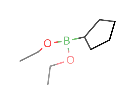 Molecular Structure of 86595-43-9 (Boronic acid, cyclopentyl-, diethyl ester (9CI))