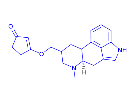2-Cyclopenten-1-one, 3-(((8-beta)-6-methylergolin-8-yl)methoxy)-