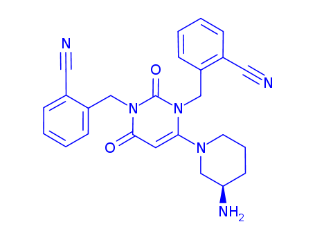 (R)-2,2'-((6-(3-aminopiperidin-1-yl)-2,4-dioxopyrimidine-1, 3(2H,4H)-diyl)bis(methylene))dibenzonitrile