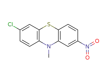 Molecular Structure of 79226-43-0 (10H-Phenothiazine, 7-chloro-10-methyl-2-nitro-)