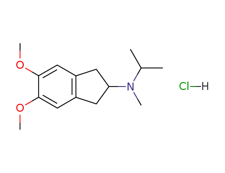 5,6-dimethoxy-2-<N-methyl-N-(2-propyl)amino>indan hydrochloride