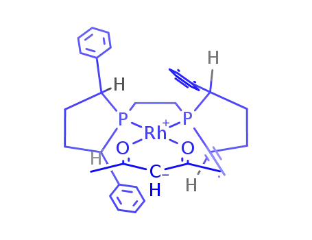 Molecular Structure of 869487-30-9 (rhodium(acac)(R,R-1,2-bis(2,5-diphenylphospholano)ethane))