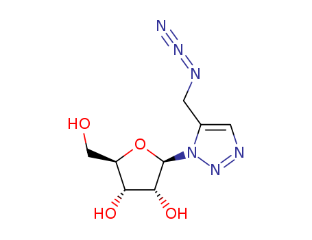 1H-1,2,3-Triazole,5-(azidomethyl)-1-b-D-ribofuranosyl- cas  79522-79-5