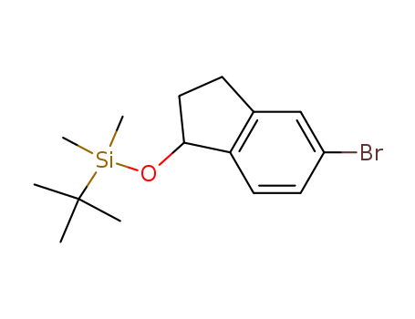 [(5-Bromo-2,3-dihydro-1H-inden-1-yl)oxy](1,1-dimethylethyl)dimethylsilane