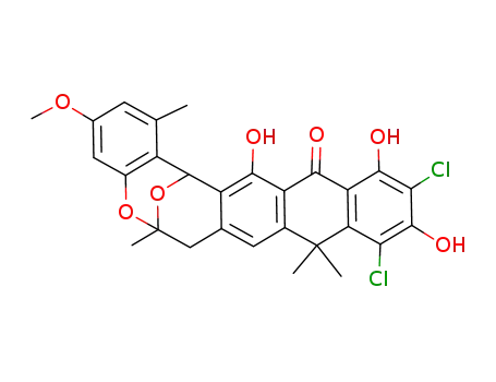 Molecular Structure of 866022-28-8 (Bischloroanthrabenzoxocinone)