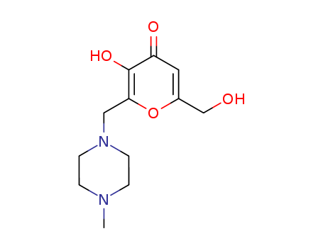 4H-Pyran-4-one,3-hydroxy-6-(hydroxymethyl)-2-[(4-methyl-1-piperazinyl)methyl]- cas  90293-63-3