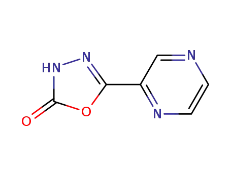Molecular Structure of 91144-81-9 (1,3,4-oxadiazol-2-ol, 5-pyrazinyl-)