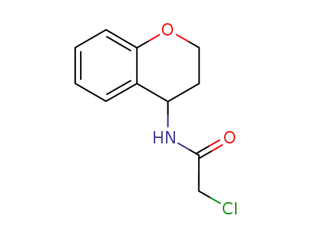Molecular Structure of 91089-68-8 (2-CHLORO-N-3,4-DIHYDRO-2H-CHROMEN-4-YLACETAMIDE)