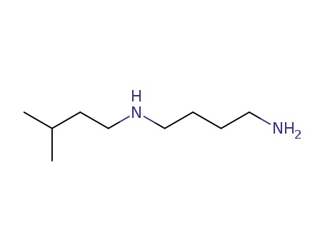 Molecular Structure of 91391-22-9 (N-(3-methylbutyl)butane-1,4-diamine)