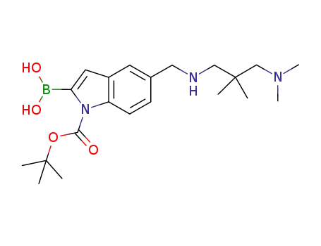 1H-인돌-1-카르복실산, 2-보로노-5-[[[3-(디메틸아미노)-2,2-디메틸프로필]아미노]메틸]-, 1-(1,1-디메틸에틸) 에스테르