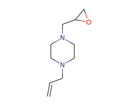 Molecular Structure of 91087-27-3 (Piperazine, 1-(oxiranylmethyl)-4-(2-propenyl)- (9CI))