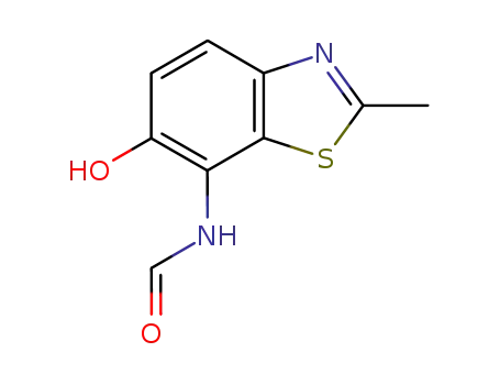 Formamide, N-(6-hydroxy-2-methyl-7-benzothiazolyl)- (7CI)