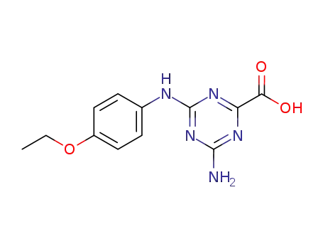 1,3,5-Triazine-2-carboxylic acid, 4-amino-6-[(4-ethoxyphenyl)amino]-