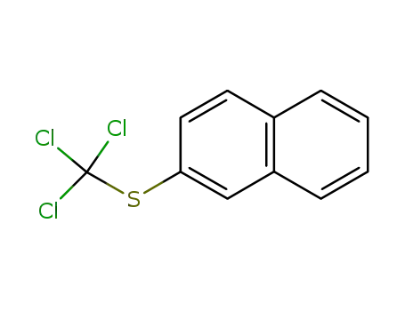 Molecular Structure of 91059-32-4 (2-(trichloromethylsulfanyl)naphthalene)