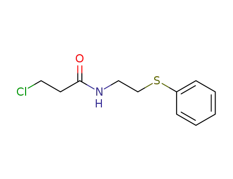 Molecular Structure of 91131-29-2 (3-Chloro-N-[2-(phenylsulfanyl)ethyl]propanamide)
