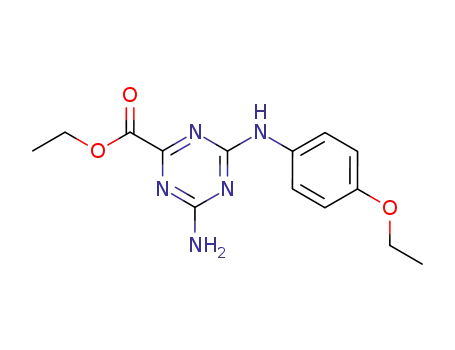 amino-<i>p</i>-phenetidino-[1,3,5]triazine-2-carboxylic acid ethyl ester