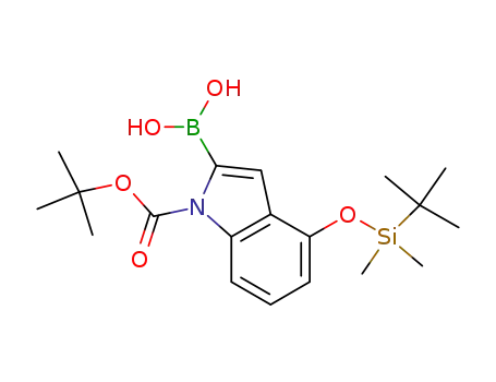 1H-인돌-1-카르복실산, 2-보로노-4-[[(1,1-디메틸에틸)디메틸실릴]옥시]-, 1-(1,1-디메틸에틸)에스테르