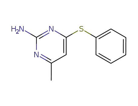 Molecular Structure of 91347-37-4 (4-methyl-6-phenylsulfanyl-pyrimidin-2-ylamine)