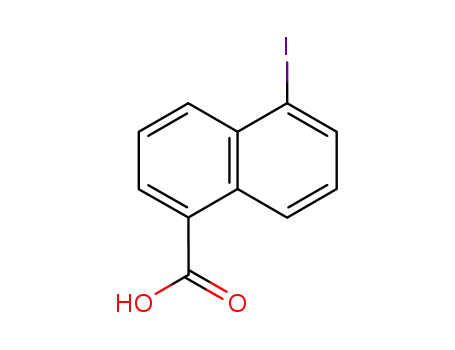 Molecular Structure of 91059-42-6 (5-Iodonaphthalene-1-carboxylic acid)