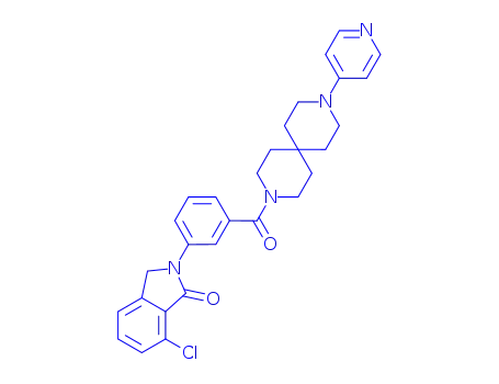 7-Chloro-2-(3-((9-(pyridin-4-yl)-3,9-diazaspiro(5.5)undecan-3-yl)carbonyl)phenyl)-2,3-dihydroisoindol-1-one