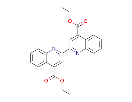 Molecular Structure of 912-84-5 ([2,2'-Biquinoline]-4,4'-dicarboxylic acid, diethyl ester)