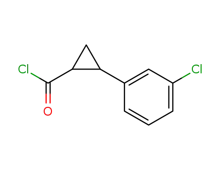 Molecular Structure of 91329-56-5 (Cyclopropanecarbonyl chloride, 2-(m-chlorophenyl)- (7CI))