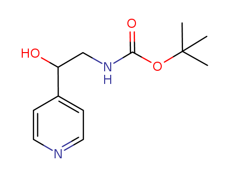 tert-butyl 2-hydroxy-2-(pyridin-4-yl)ethylcarbamate