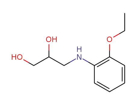 Molecular Structure of 91340-79-3 (1,2-Propanediol,3-o-phenetidino-(7CI))