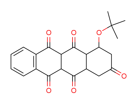 2,5,6,11,12(1H)-Naphthacenepentone,
4-(1,1-dimethylethoxy)-3,4,4a,5a,11a,12a-hexahydro-